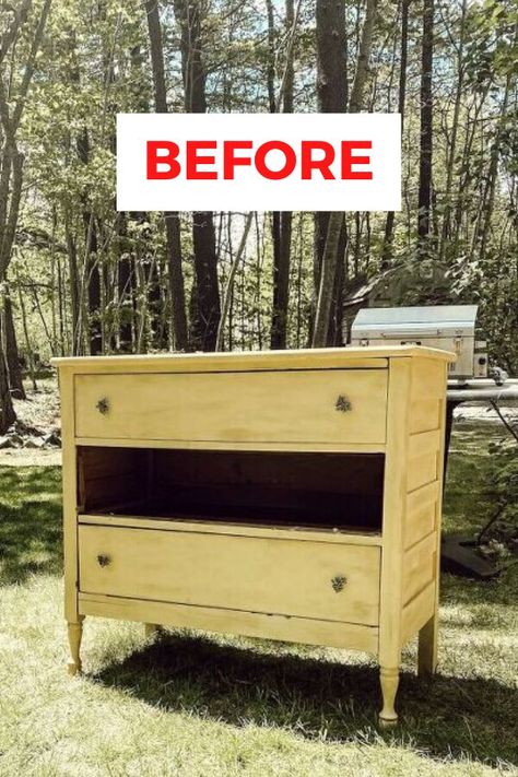 It's time to get outside so check out this DIY BBQ station for your backyard or patio. This repurposed dresser gets a new life with a diy bbq island on a budget. #diy #grillstation #bbqstation Diy Bbq Station, Diy Bbq Island, Outdoor Serving Station, Diy Vanity Lights, Diy Grill Station, Grill Accessories Storage, Bbq Station, Bbq Stand, Table Top Grill