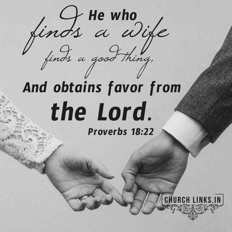 He Who Finds A Wife, God's Wisdom, Daily Verses, Verse Of The Day, Proverbs, The Lord, Bible Quotes, Bible Verse, Love Story