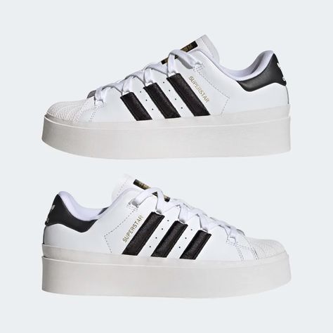 adidas Superstar Bonega Shoes - White | Women's Lifestyle | adidas US Bonega Shoes, Athleisure Chic, Pink Jordans, Superstar Shoes, Vans Toddler, Adidas Shoes Superstar, Jordan 4s, Superstars Shoes, Adidas Originals Superstar