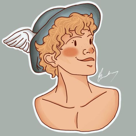 Hermes Sketch, Greek God Hermes, God Hermes, A Simple Drawing, Greek Mythology Art, Greek And Roman Mythology, Roman Mythology, Greek God, Mythology Art