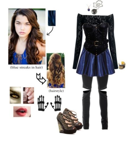 Nara (Narissa’s adopted daughter) Family Day outfit~Desperate Souls story Family Day Outfit, Ncis Outfits, Queen Narissa, Descendants Outfits, Auradon Prep, Descendants Clothes, Vampire Outfit, Princess Inspired Outfits, Vampire Diaries Outfits