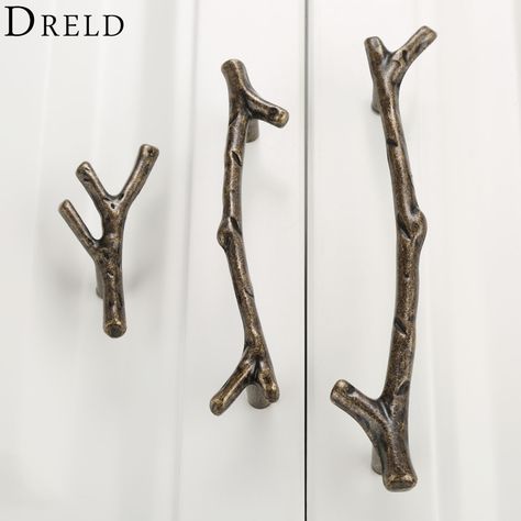 Dreld Door Knobs Tree Branch Furniture Handles Cabinet Knobs And Handles Kitchen Handles Pulls Furniture Hardware 96mm 128mm - Cabinet Pulls - AliExpress Branch Furniture, Cheap Dresser, Twig Furniture, Drawer Cupboard, Door Pull Handle, Closet Drawers, Furniture Cabinet, Cupboard Knobs, Door Pull Handles