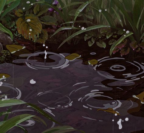 (5) Tumblr Secret World Of Arrietty, Studio Ghibli Background, Green Scenery, Water Icon, Green Pictures, Ghibli Artwork, Studio Ghibli Art, Plant Aesthetic, Ghibli Art