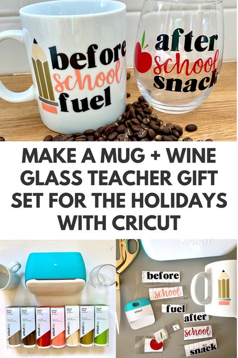 Teacher Appreciation Mugs Diy, Wine Glass Teacher Gift, Teacher Christmas Gifts Glassware, Before School After School Teacher Gift, Teacher Cup Ideas Diy Gifts, Before School After School Glasses, Teacher Wine Glasses, Teacher Cricut Gifts, Teacher Cricut Projects