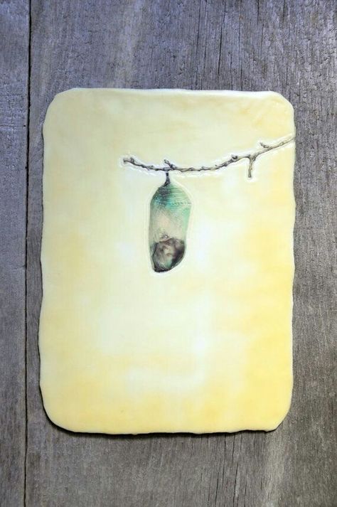 Cocoon Butterfly, Photo Encaustic, Bedroom Floor, Encaustic Art, Encaustic Painting, Watercolor Inspiration, Baby Art, Butterfly Art, Book Cover Design