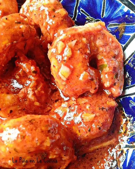 Easy Yucatan Chicken (Shrimp Recipe Included) - La Piña en la Cocina Yucatan Chicken Recipe, Yucatan Shrimp Recipe, Mexican Shrimp Recipes, Mexican Shrimp, Recipes Seafood, Lent Recipes, Chicken Shrimp, Yummy Seafood, Chicken And Shrimp Recipes