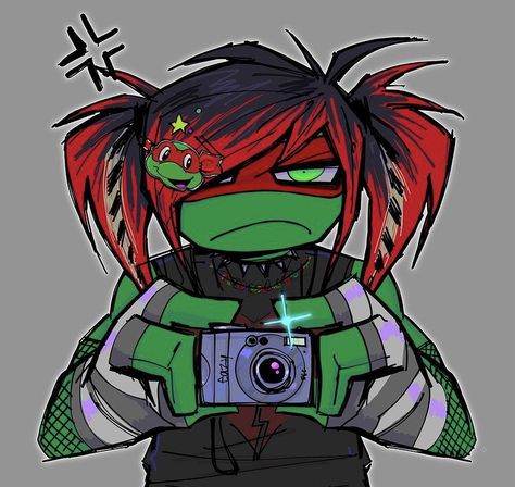 Raphael Tmnt, Teenage Turtles, Tmnt Characters, Donatello Tmnt, I'm Not Like Other Girls, Art Outfits, Ninja Turtles Artwork, Emo Art, Tmnt Artwork