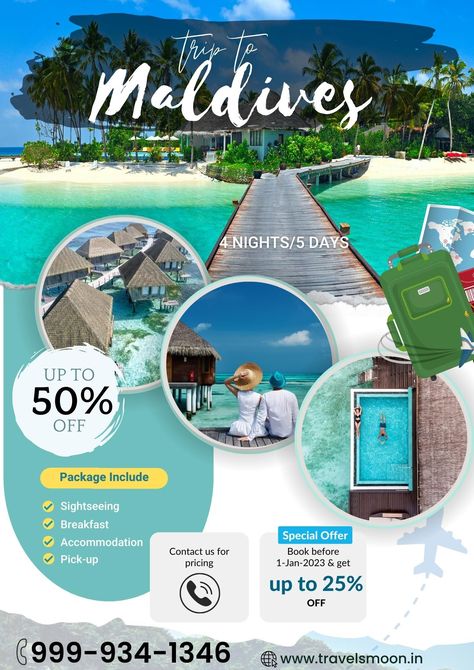 Book a trip to the Maldives and get up to 25% off. Maldives Honeymoon Package, Interactive Web Design, Honeymoon Tour Packages, Delhi Travel, Honeymoon Trip, Maldives Honeymoon, Travel Ads, Honeymoon Tour, Easter Pictures