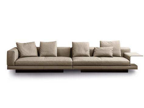 CONNERY | Leather sofa Connery Collection By Minotti design Rodolfo Dordoni Minotti Sofa, Rodolfo Dordoni, Banners Design, American Spirit, Extruded Aluminum, Ferm Living, French Design, Living Design, Fabric Sofa