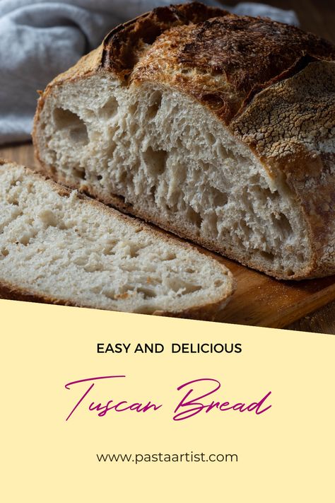 Tuscan Sourdough Bread, Sourdough Italian Bread Recipes, Sourdough Italian Bread, Italian Sourdough Bread Recipe, Tuscan Bread Recipe, Tuscan Bread, Italian Bread Recipes, European Trip, Country Bread