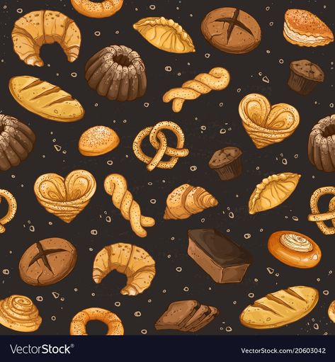 Supermarket Wallpaper, Bakery Advertisement, Bakery Wallpaper, Bakery Background, Cakes And Pies, Cake Wallpaper, Cricut Explore Air Projects, Barbecue Design, Wallpaper Seamless