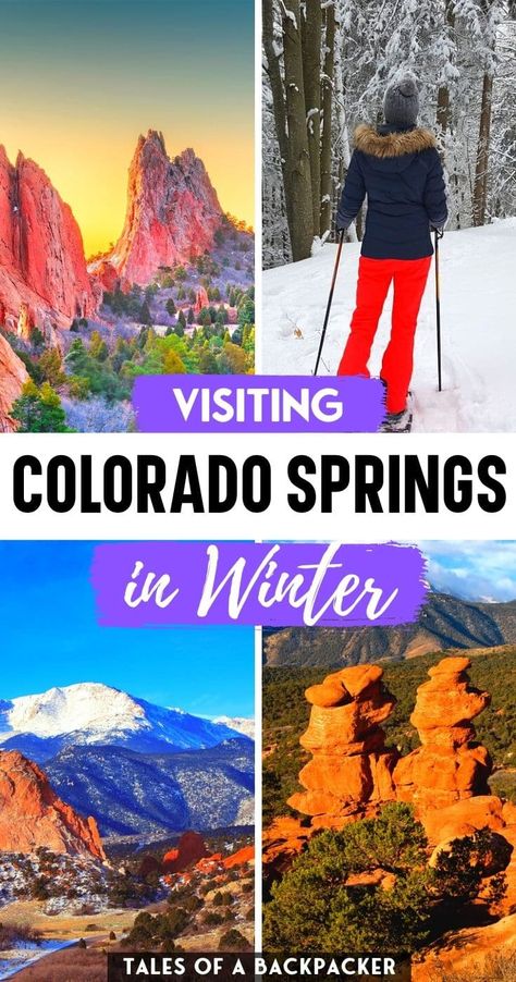 Colorado Springs Winter, What To Do In Colorado, Colorado Springs Things To Do, Colorado Springs Vacation, Things To Do In Colorado, Best Winter Vacations, Colorado Trip, Winter Travel Destinations, Summer Vacation Spots