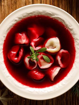 Uszka: Polish Christmas Dumplings (for Borscht) | Polonist Beet Borscht, Polish Soup, Polish Dishes, Beet Kvass, Borscht Recipe, Borscht Soup, Fruit Soup, Polish Christmas, Popular Side Dishes