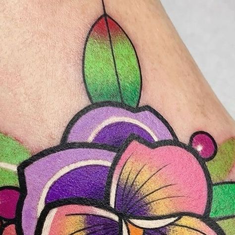 Tattoo Snob on Instagram: "Pansy tattoo by @hurjaesae in Seoul, Korea" Pansy Tattoo, Seoul Korea, Pansies, Seoul, Tattoos, Yellow, On Instagram, Instagram, Art