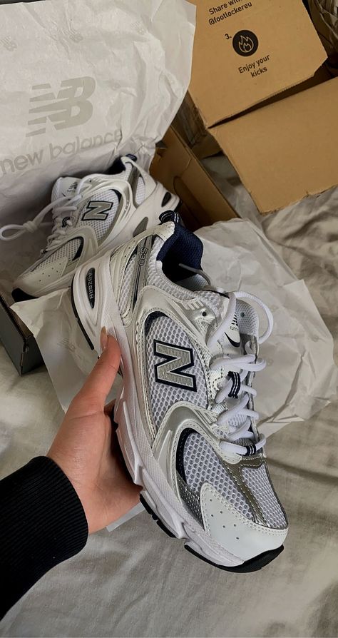 new balance 530, sneaker, streetwear, new balance, white shoes New Balance Shoes Women's Outfit, Old Nike Shoes, Nb Sneakers, New Balance Outfit, Trendy Shoes Sneakers, Pretty Shoes Sneakers, Shoes Outfit Fashion, Balance Sneakers, Outfits With Converse