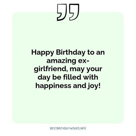 Birthdays are a time for celebration, and what better way to show your ex-girlfriend how much you care than with a heartfelt message? While it can be ... | # #BirthdayWishes Check more at https://www.ehindijokes.com/inspirational-quotes-birthday-wishes-ex-girlfriend/ Quotes For Birthday Wishes, Quotes For Birthday, Birthday Wishes For Girlfriend, Birthday Wishes Quotes, Birthday Quotes, Birthday Wishes, Happy Birthday, Inspirational Quotes, Birthday