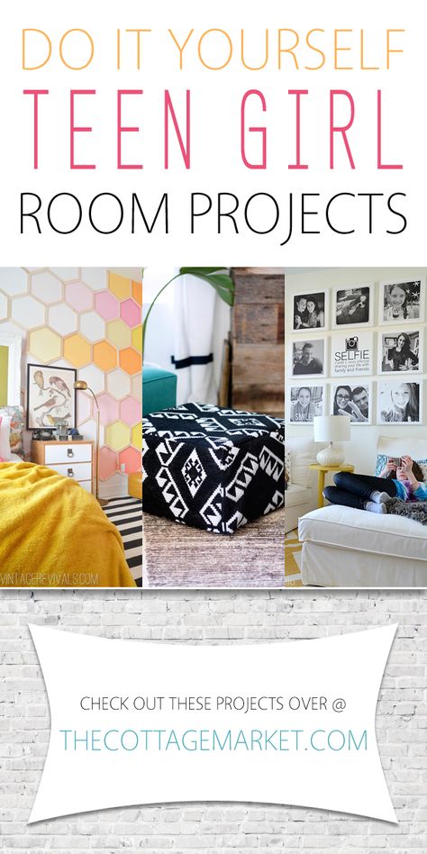 Diy Teen, Teen Projects, Girl Bedrooms, Cottage Market, Teenage Room, Bedroom Decor For Teen Girls, Teen Girl Room