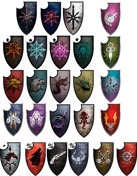 Gallery of all coat of arms in series updated for 2.2 patch. Total War Warhammer 3 https://www.reddit.com/r/totalwar/comments/y90044/full_gallery_of_all_coat_of_arms_in_series/ Space Marine Heraldry, Total Warhammer Art, Hammer Fantasy, Map Banner, Total Warhammer, Warriors Of Chaos, Warhammer 40k Chaos, Warhammer Armies, Heraldry Design