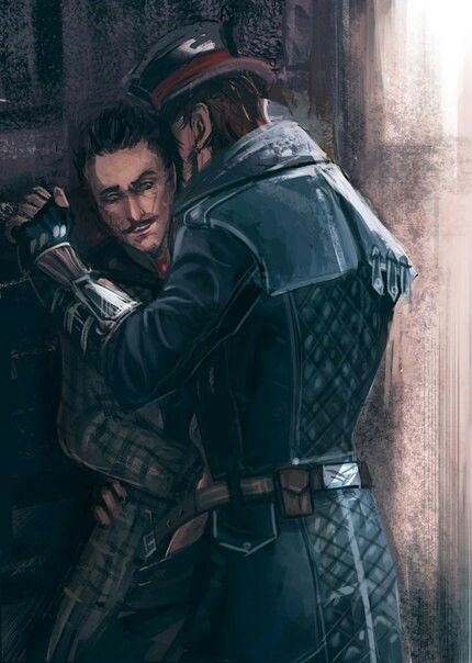 #rothfrye Jacob Frye X Maxwell Roth, Jacob Frye Fanart, Maxwell Roth, Assassins Creed Jacob, Ac Syndicate, Assassins Creed Funny, Jacob Frye, All Assassin's Creed, Assassins Creed Series