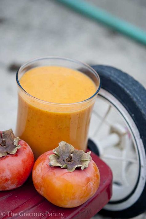 Clean Eating Recipes | Clean Eating Kids Persimmon Smoothie Persimmon Smoothie, Sugar Challenge, Clean Eating Kids, Persimmon Recipes, Nutrient Packed Smoothies, Smoothies For Kids, Raspberry Smoothie, Smoothie Shakes, Smoothie Drinks