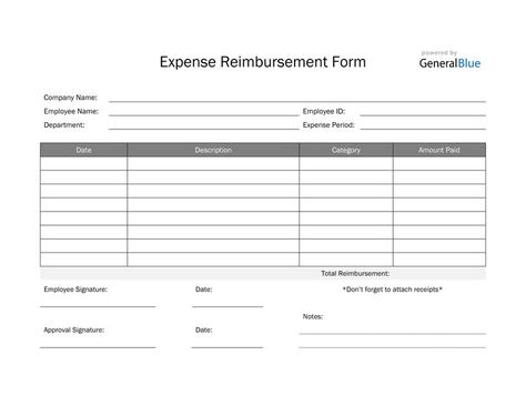 Print or download this simple expense reimbursement form in PDF. The template covers all the necessary details needed to formally request for a reimbursement.