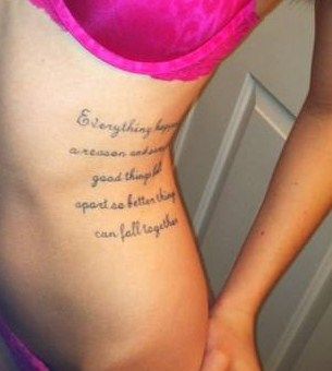 Love this Tattoo.. exactly the kind I want. Everything happens for a reason and sometimes good things fall apart so better things can fall together Sometimes Good Things Fall, I Want Everything, Tattoo Meanings, A T, Best Tattoos For Women, Better Things, Everything Happens For A Reason, Bad Idea, Little Tattoos