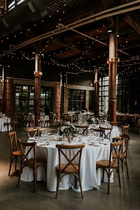 Steam Whistle, Distillery Wedding, Industrial Wedding Decor, Brandon Scott, Industrial Chic Wedding, Industrial Wedding Venues, Event Planning Template, Romantic Wedding Receptions, Brewery Wedding