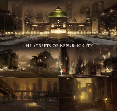 Avatar Republic City, Republic City Aesthetic, Legend Of Korra Republic City, Avatar Scenarios, Republic City Avatar, Korra Scenery, Aa Aesthetic, Alphabet Project, Scenery Images