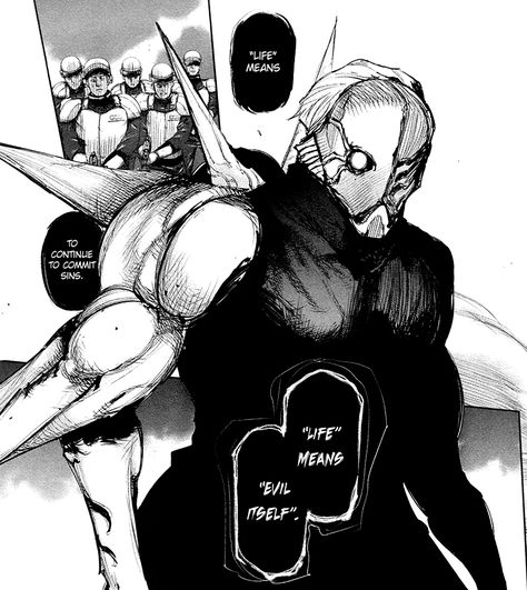 Vol. 13 Ch. 126 - Owl / Life means evil itself. Owl Tokyo Ghoul, Yoshimura Tokyo Ghoul, Touka Kirishima, Tokyo Ghoul Manga, Tokyo Ghoul, Aliens, Manga Art, Character Inspiration, Image Search