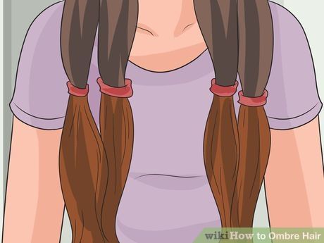 Image titled Ombre Hair Step 13 How To Ombre Hair, How To Ombre Your Hair, Ombre At Home, Ombre Hair At Home, How To Ombre, Diy Ombre Hair, Diy Balayage, Black Hair Ombre, Blonde Ombre Hair