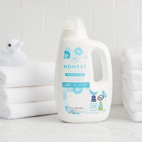 Baby Laundry Detergent, Hypoallergenic, For Sensitive Skin, Plant-Derived Ingredients Hypoallergenic Laundry Detergent, Honest Baby Products, Baby Laundry Detergent, Green Laundry, Baby Detergent, Powder Detergent, Baby Laundry, Washing Detergent, Baby Cleaning Products