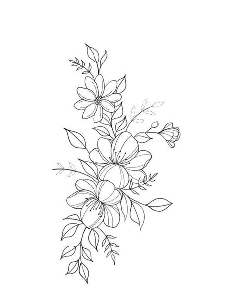 Flower Vine Tattoos, Tattoo Sketchbook, Underarm Tattoo, Flower Thigh Tattoos, The Language Of Flowers, Vine Tattoos, Floral Tattoo Design, Flowers Tattoo, Diy Home Decor Ideas