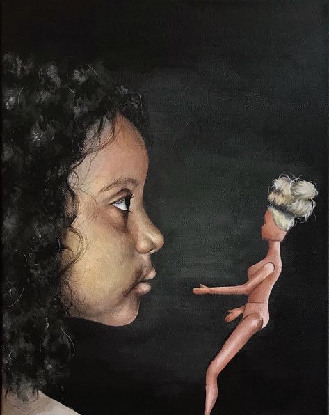 A Level Art Component 1, Beauty Expectations Art, Social Commentary Artwork, Ap Art Culture, Art About Self Identity, Sustained Investigation Art Ideas, Concealed And Revealed Art, Beauty Standards Painting, Childhood Art Gcse