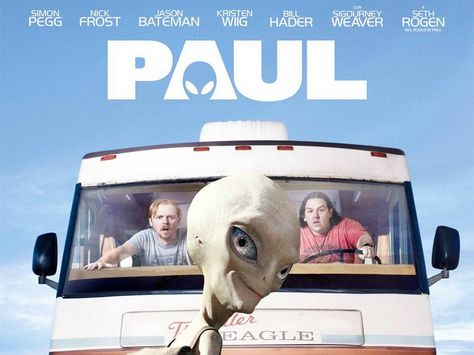 paul / funny movie / seth rogen is the voice of the alien Paul The Alien, Paul Film, Funny Comedy Movies, Simon Pegg, 2011 Movies, Aliens Movie, 10 Funniest, Memphis Grizzlies, Funny Movies