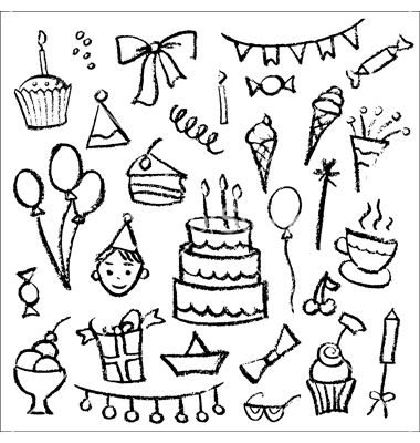 Birthday Doodles Aesthetic, Cute Birthday Doodles, Birthday Card Doodles, Bday Drawings, Doodle Happy Birthday, Doodle Stitch, Party Doodles, Happy Birthday Doodle, Birthday Doodles