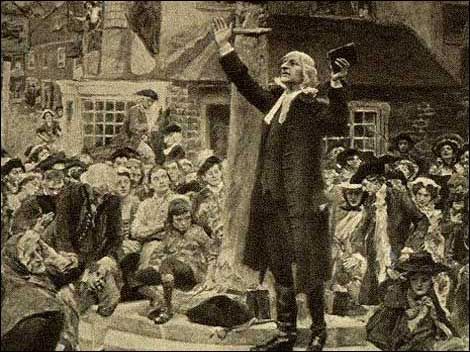 Wesley preaching Religious Photos, John Wesley, American Colonies, Christian Journaling, Church History, United Methodist Church, General Conference, Lord Jesus Christ, Word Of God