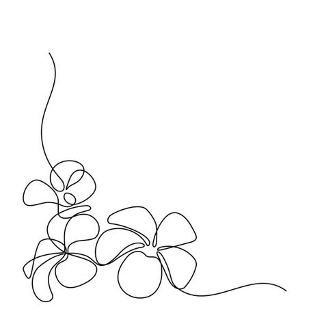 Corner Drawing, Candle Logo Design, Floral Line Art, Flower Line Drawings, Simple Artwork, Single Line Drawing, Minimalist Drawing, Drawing Flowers, Simple Line Drawings