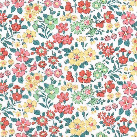 Liberty Prints, Fabric London, Flower Dance, Floral Mosaic, Liberty Tana Lawn, Liberty Of London Fabric, Lawn Fabric, Retro Fabric, Wedding Fabric