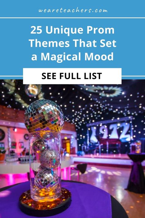 Colorful Prom Theme, White Out Dance Theme, Year 11 Prom Ideas, Grown Up Prom Party, Formal Decorations Prom Themes, Prom Theme 30th Birthday, Bohemian Prom Theme, High School Prom Decorations, Prom Theme Ideas 2023