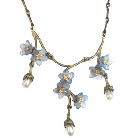 Silver Seasons by Michael Michaud - Forget Me Not Triple Drop Necklace Jewelry Logo Design, Michael Michaud, Jewelry Logo, Fine Silver Jewelry, A Necklace, Silver Jewelry Rings, Floral Jewellery, Fantasy Jewelry, Forget Me Not