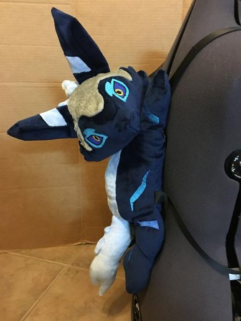 Voltron Merch, Voltron Cosplay, Space Wolf, Blue Wolf, Handmade Plushies, Voltron Fanart, Space Wolves, Dog Backpack, Plush Backpack