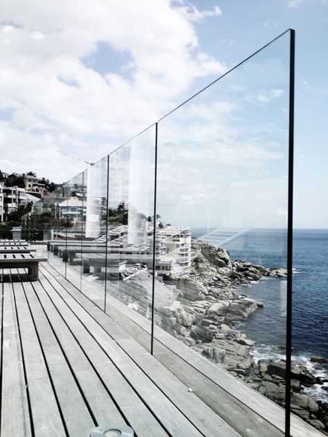 Glass Balcony Railing, Roof Balcony, Frameless Glass Balustrade, Glass Fence, Glass Balcony, Railings Outdoor, Wooden Deck, Glass Balustrade, Pool Fence