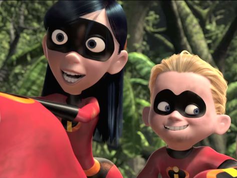 | violet and dash |   #incredibles #movies Incredibles Violet And Dash, Dash Incredibles, Dash Parr, Incredibles Violet, The Incredibles 1, Disney Incredibles, Violet Parr, Movies Animation, Store For Kids