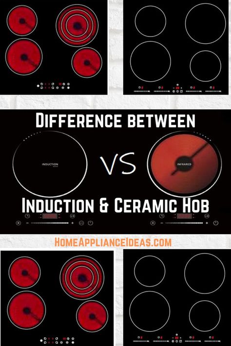 An Induction hob will generate heat quicker than a Ceramic hob, especially the Induction hob has a Boost function that can double the power and make the cooker heat even faster. On the other hand, you don’t have to worry about what cookware to use when cooking using a Ceramic hob. Depending on what weighs more important to you according to your need, then you can decide whether to go for Induction or Ceramic hob. Induction Cooking, Induction Hob, Induction Cooker, What Is The Difference Between, Cookware, Shed, Heat, Ceramics, Canning