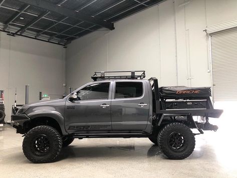 © 2018 Hilux Owners Club on Instagram: “How good does @blakesn70lux new tray setup look! Swipe 👈 Loving how unique this is 👌 Thanks for all the support since we started this page,…” Hilux Mods, N70 Hilux Custom, Custom Truck Flatbeds, N80 Hilux Custom, Hilux Vigo Modified, Custom Ute Trays, Hilux 4x4, Toyota Hilux Surf, Ute Canopy