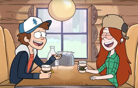 Dipper And Wendy, Dipper E Mabel, Giffany Gravity Falls, Gravity Falls Journal, Gravity Falls Characters, Wendy Corduroy, Helloween Wallpaper, Gravity Falls Dipper, Desenhos Gravity Falls