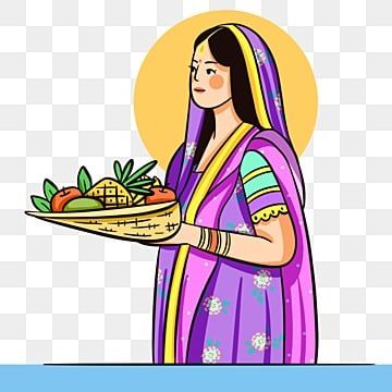 Chhath Puja Illustration, Chaat Puja Drawing, Chatt Puja Drawing, Chhath Puja Painting, Chat Puja Drawing, Chhath Puja Drawing, Chatt Puja Images, Happy Chhath Puja Image, Chhath Puja Png