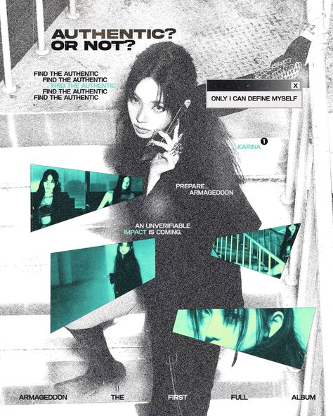 After the apocalypse, a young woman must survive in a harsh world with only her wits and #Aespa_Poster #Y2k_Posters #Overlay_Design #Edits_Aesthetic Kpop Graphics, Art Placement, Y2k Posters, Kpop Art, Photoshop Design Ideas, Word Fonts, Graphic Poster Art, Editing Inspiration, Graphic Design Fonts