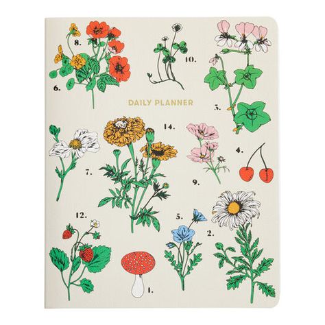 Ban.do Botanical Daily Planner by World Market Bando Planner, World Market, Daily Planner, Favorite Things List, Note Cards, Stationery, Marketing