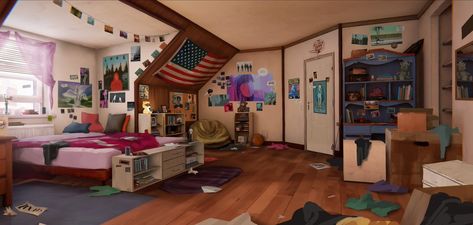 Bedroom Concept Art, Bedroom Concept, Game Life, Living Room Background, Anime Room, Aesthetic Rooms, Square Enix, Life Is Strange, Room Ideas Bedroom